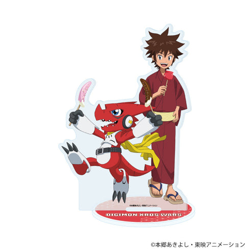 『デジモンクロスウォーズ』アクリルスタンド02/工藤タイキ&シャウトモン(描き下ろしイラスト)